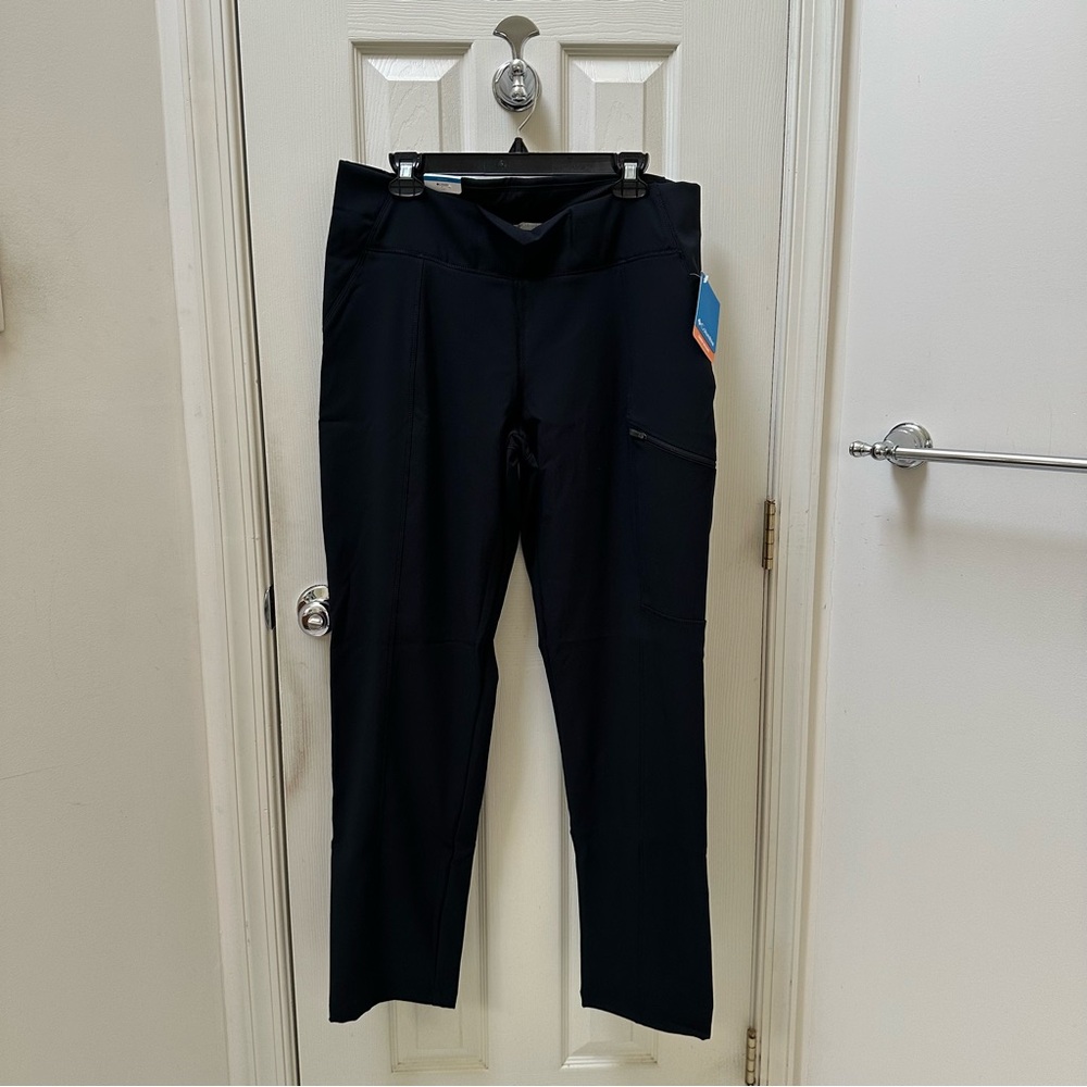 Columbia Fleece Lined Straight Leg Black Pants Size XL